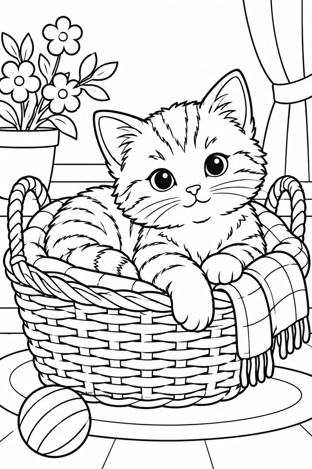 Кошеня в кошику