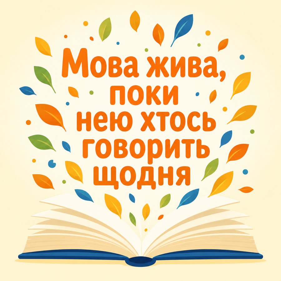 Мова жива, поки нею хтось говорить щодня